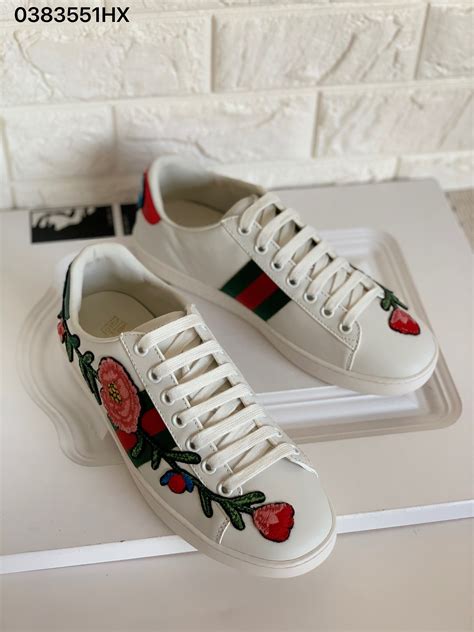 gucci sneakers embroidered flowers|Gucci ace embroidered sneakers.